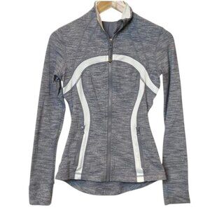 Lululemon Space Gray and White Define Athleisure  Activewear Gym Jacket- Size 8